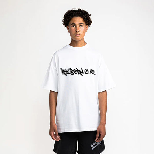 Graffiti Logo Tee White (PRE ORDER)