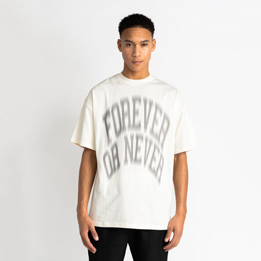 Blurry Forever of Never Tee Off White