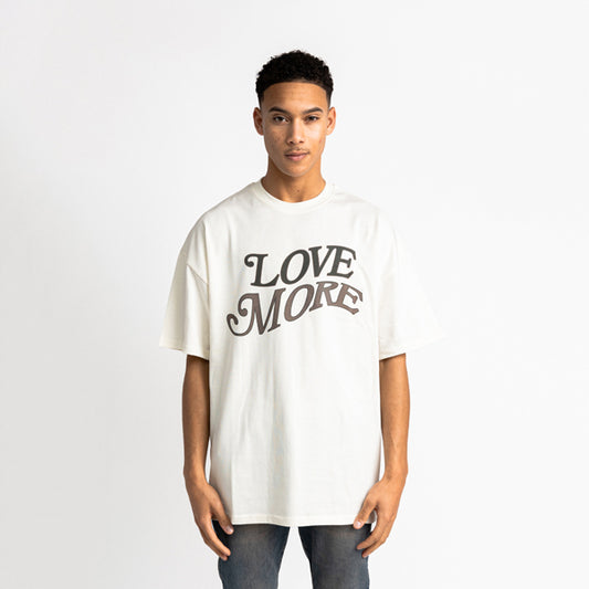 Love More Tee Off White