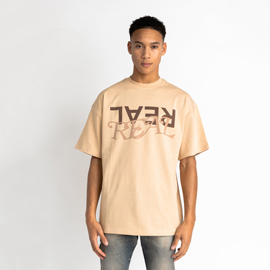 Real Tee Vintage Washed Sand